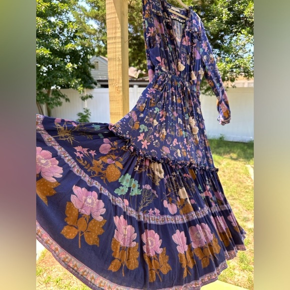 Spell and the Gypsy Wild Bloom Midi Dress Navy - Picture 12 of 13